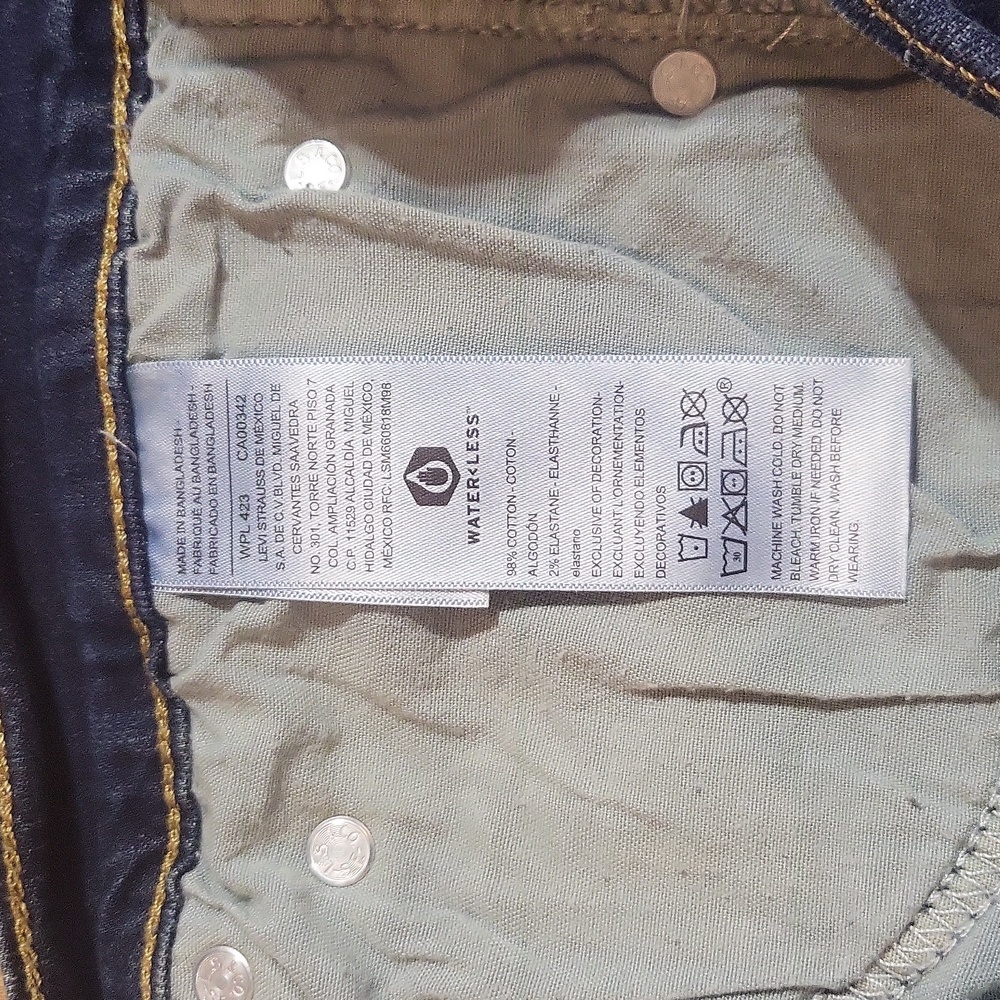 SIGNATURE by LEVI STRAUSS & CO Gold Label Store Skinny Fit Jeans 40x30 - Picture 10 of 11